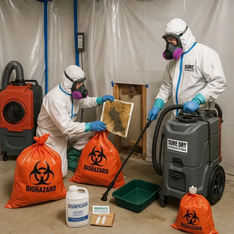 Contaminated Water Handling Protocols process in Quinton, OK