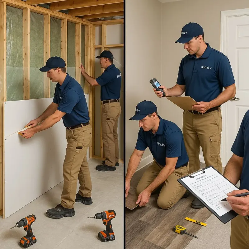 Repairs and Reconstruction process in Quinton, OK